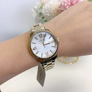 Fossil BQ3961 Rye Three-Hand Gold-Tone Alloy Watch